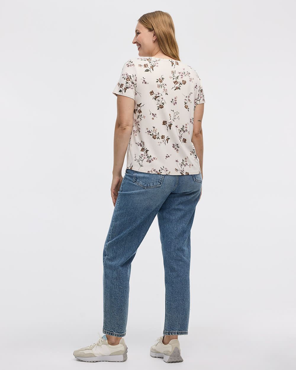 T-shirt à col V - R Essentials