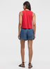 Buttoned-Down Crew-Neck Tank