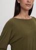 Long-Sleeve Boat-Neck Top