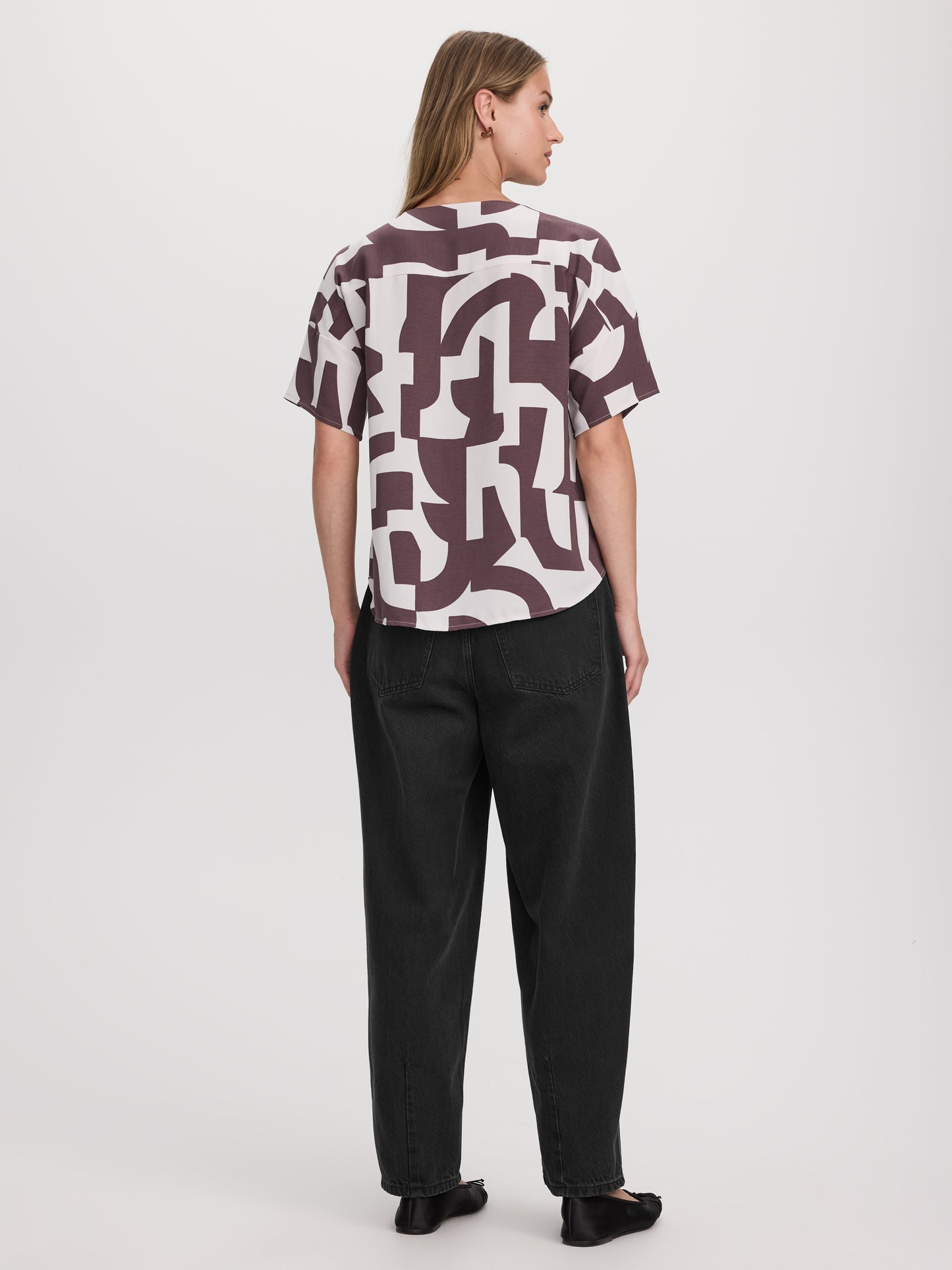 Crew-Neck T-Shirt Blouse