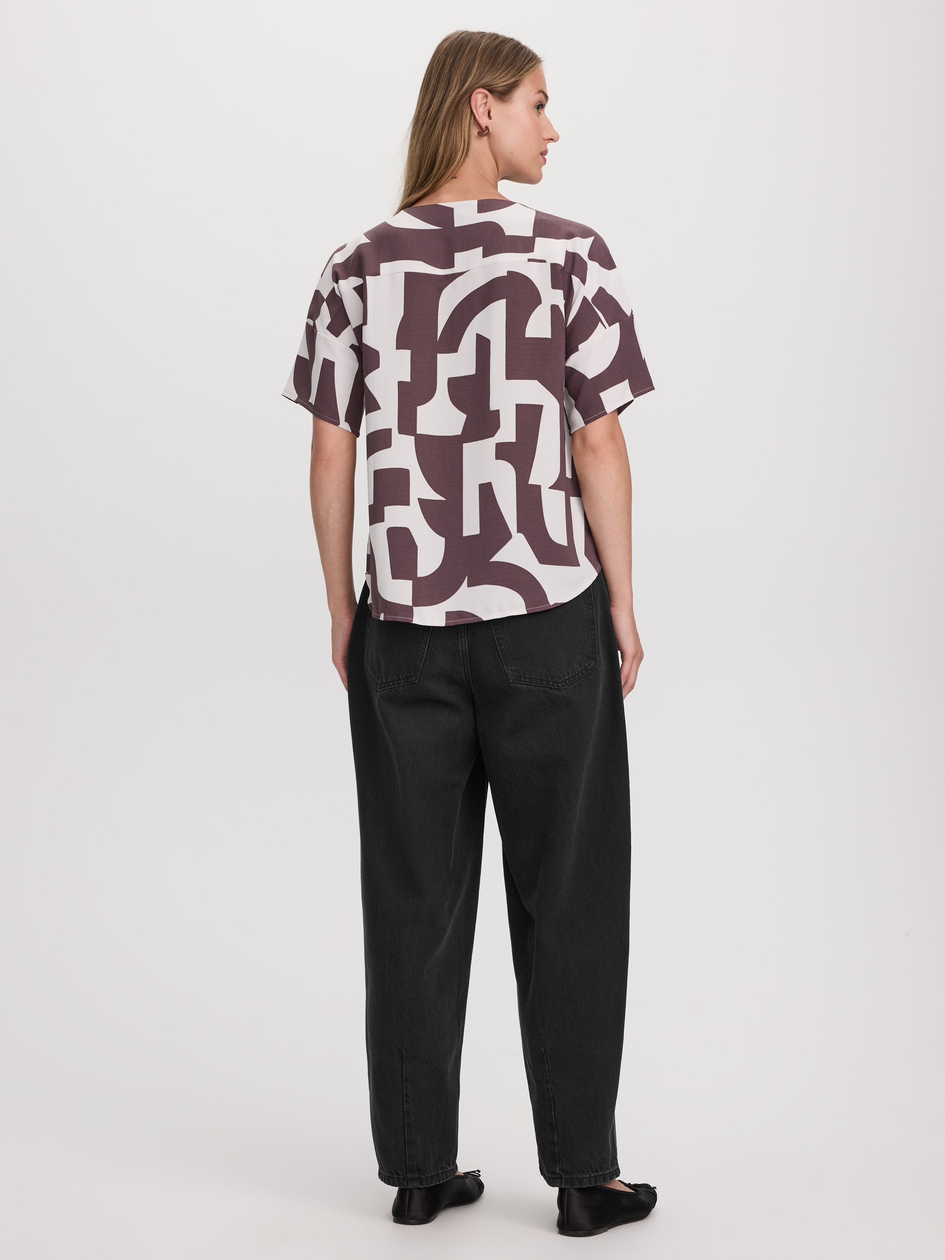 Crew-Neck T-Shirt Blouse