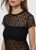 Short-Sleeve Lace Top