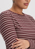 Striped Long-Sleeve Crew-Neck Ribbed T-Shirt - R Essentials