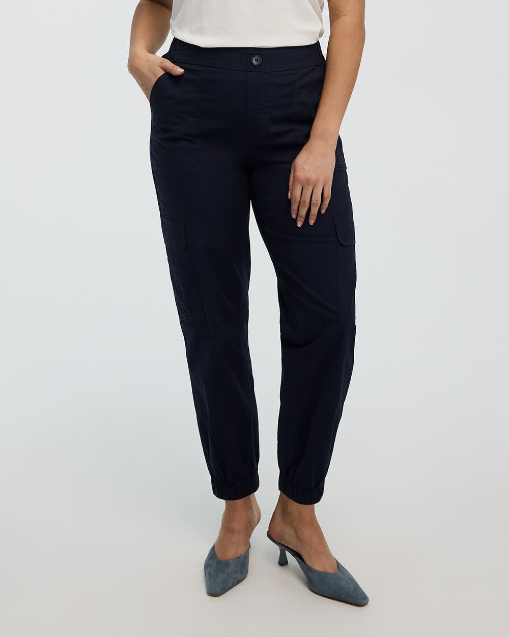 Poplin Jogger with Cargo Pockets