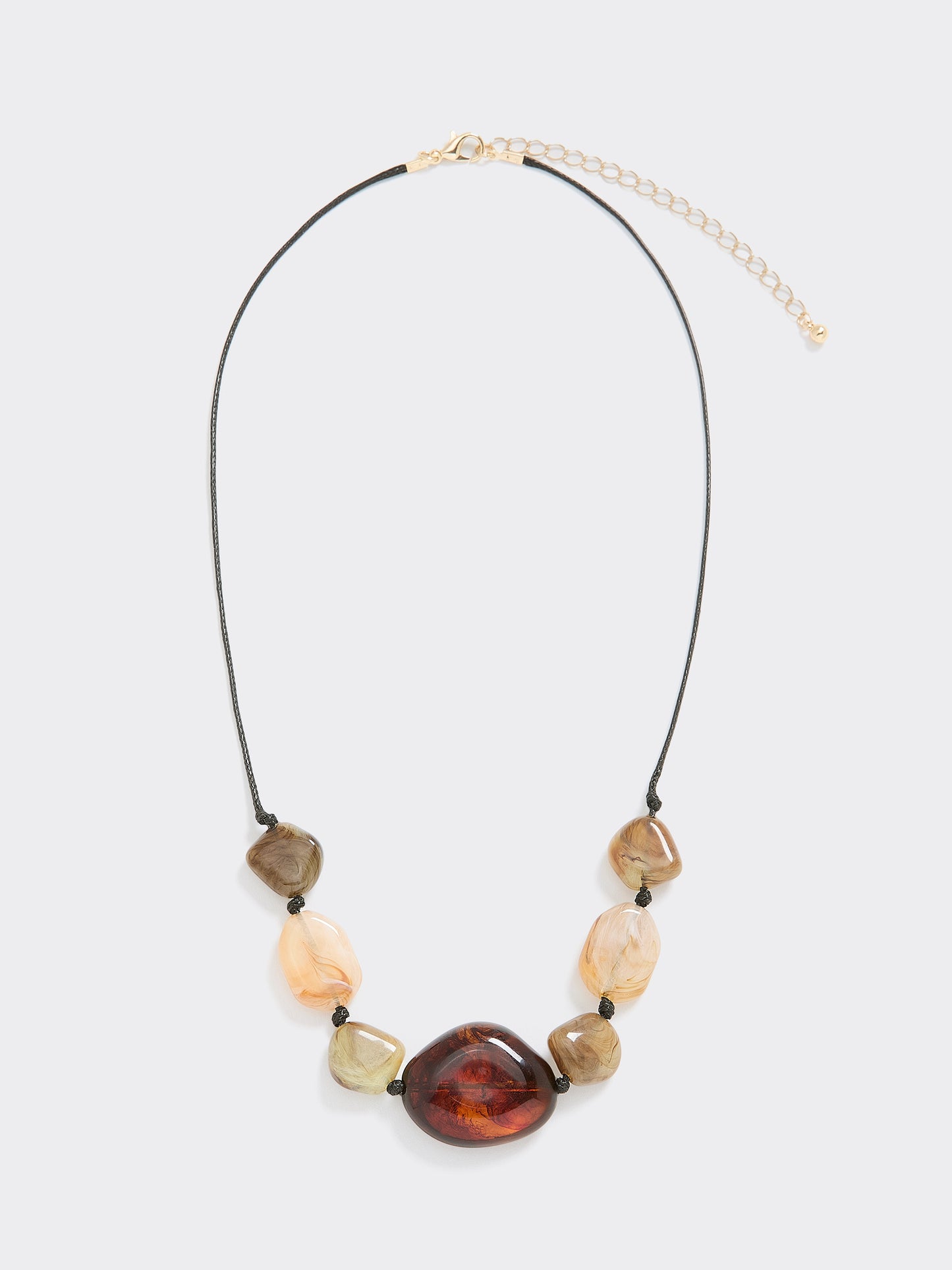 Short Necklace with Resin Stones