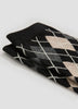 Crew Socks with Argyle Pattern