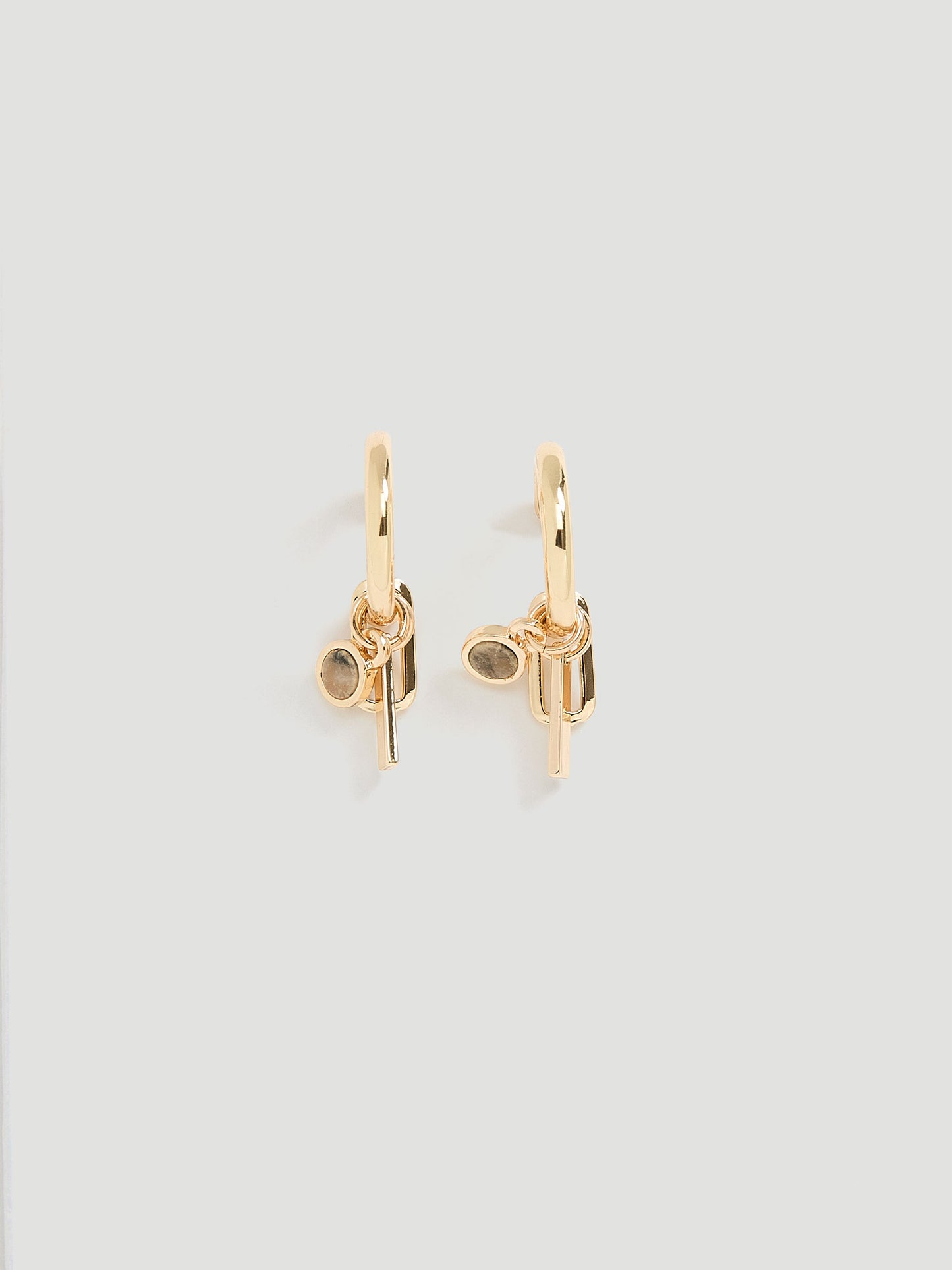 Hoop Earrings with Charms