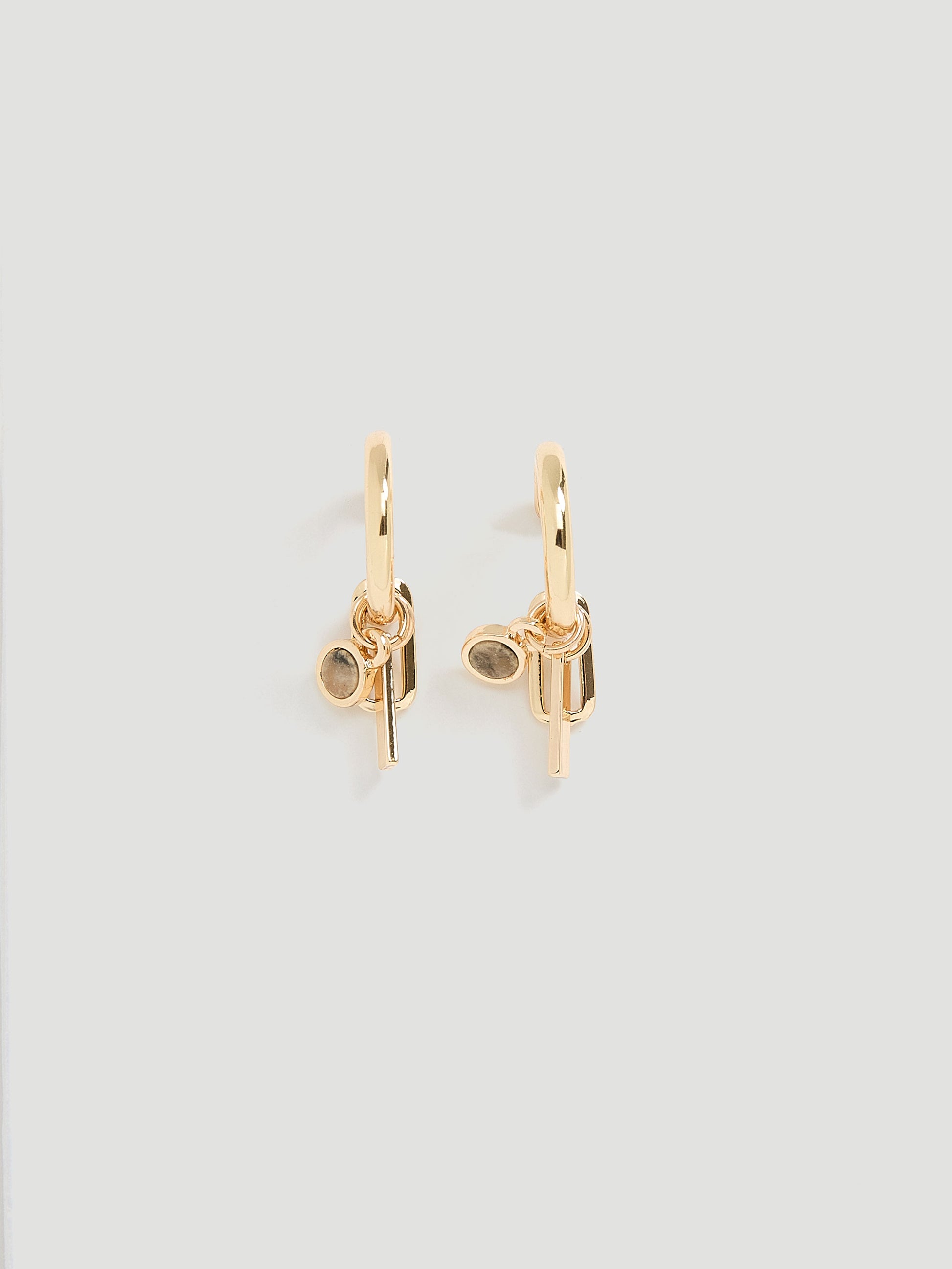 Hoop Earrings with Charms