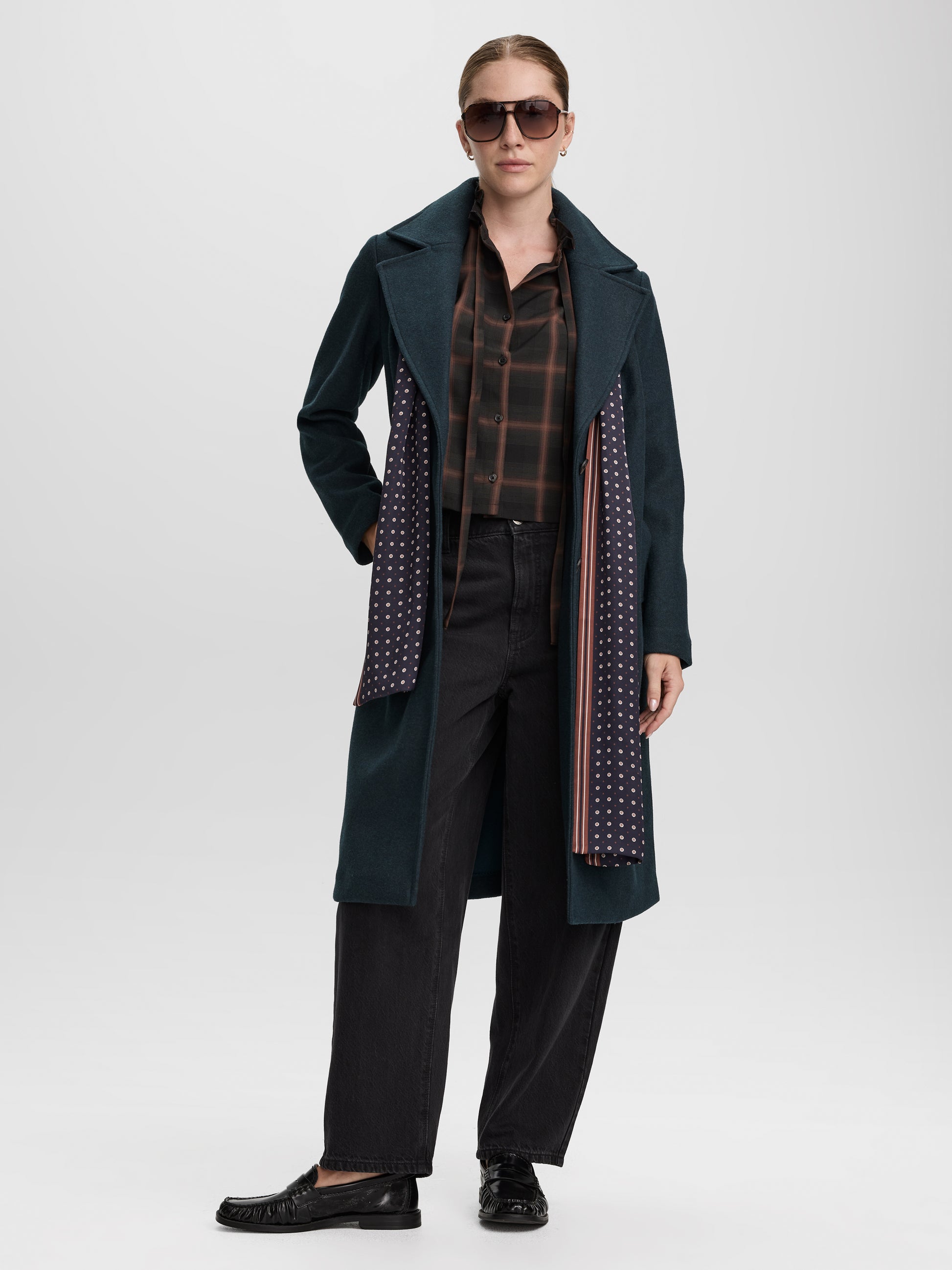 Long Wool-Blend Jacket