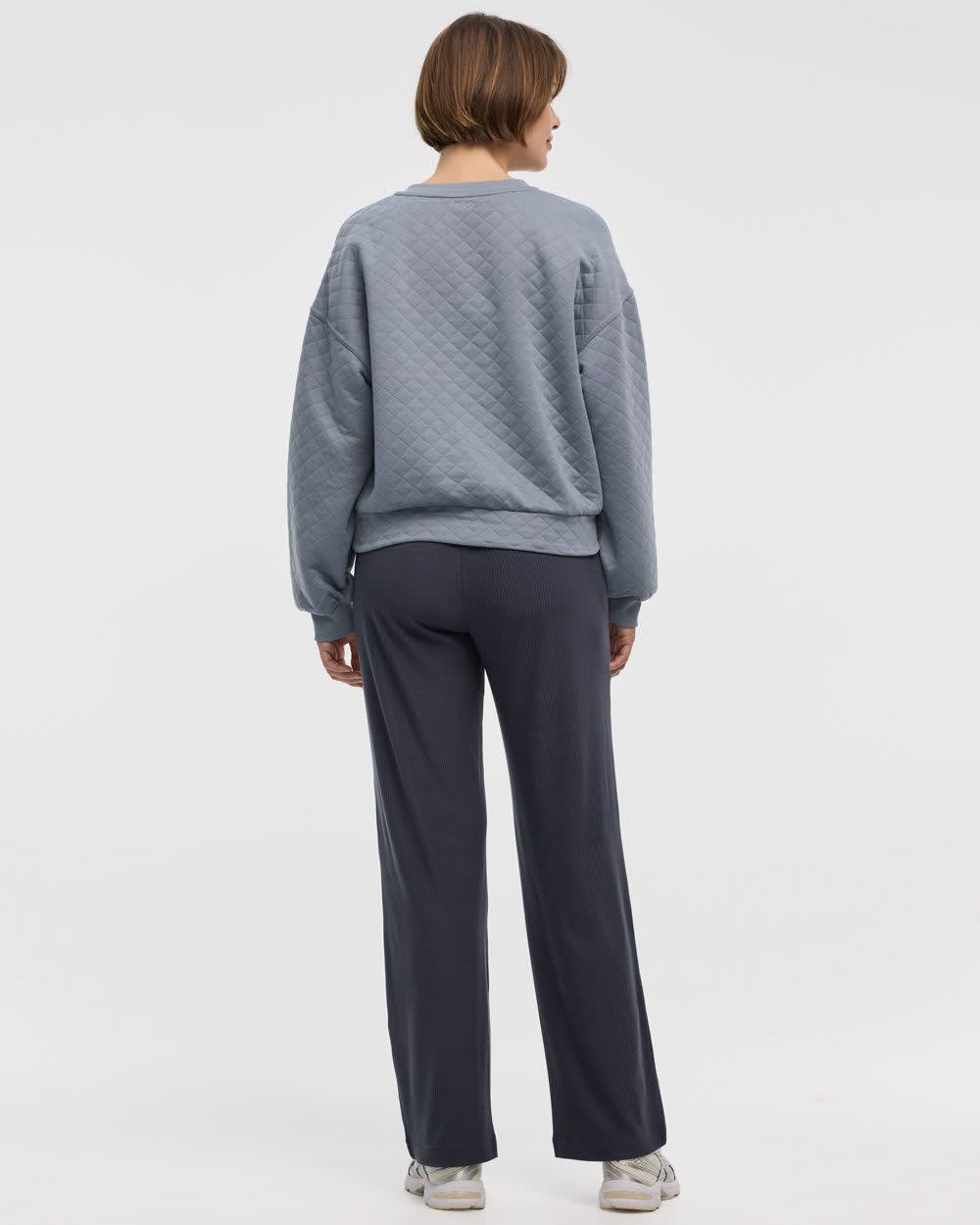 Pull henley en jacquard matelassé - Hyba