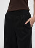 Cropped Wide-Leg Linen-Blend Pant
