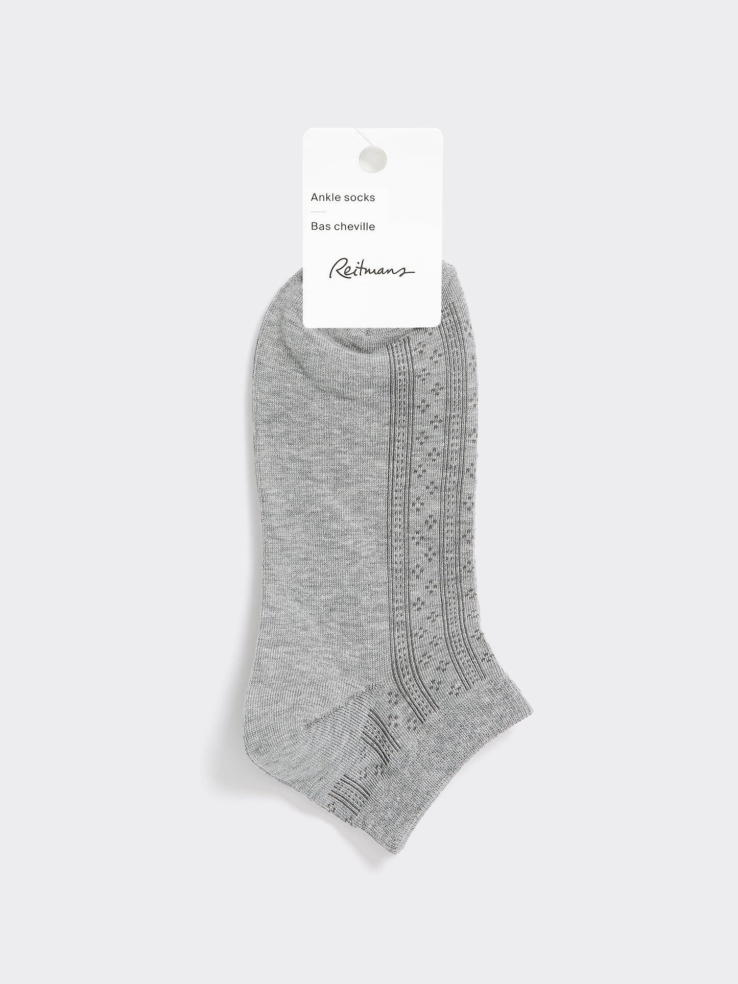 Anklet Socks with Pointelle Stitches