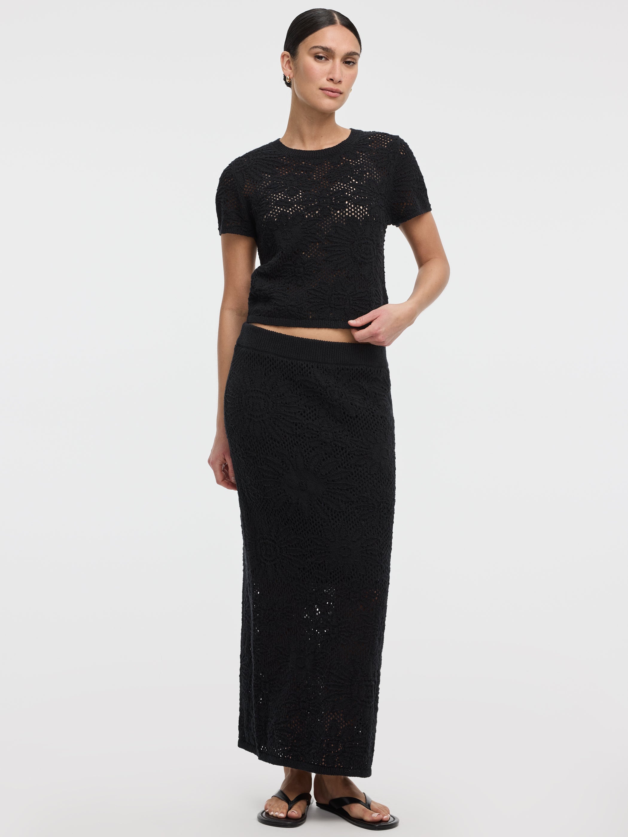 Women's Pull-On Crochet Maxi Skirt – Easy Going Knit | Reitmans