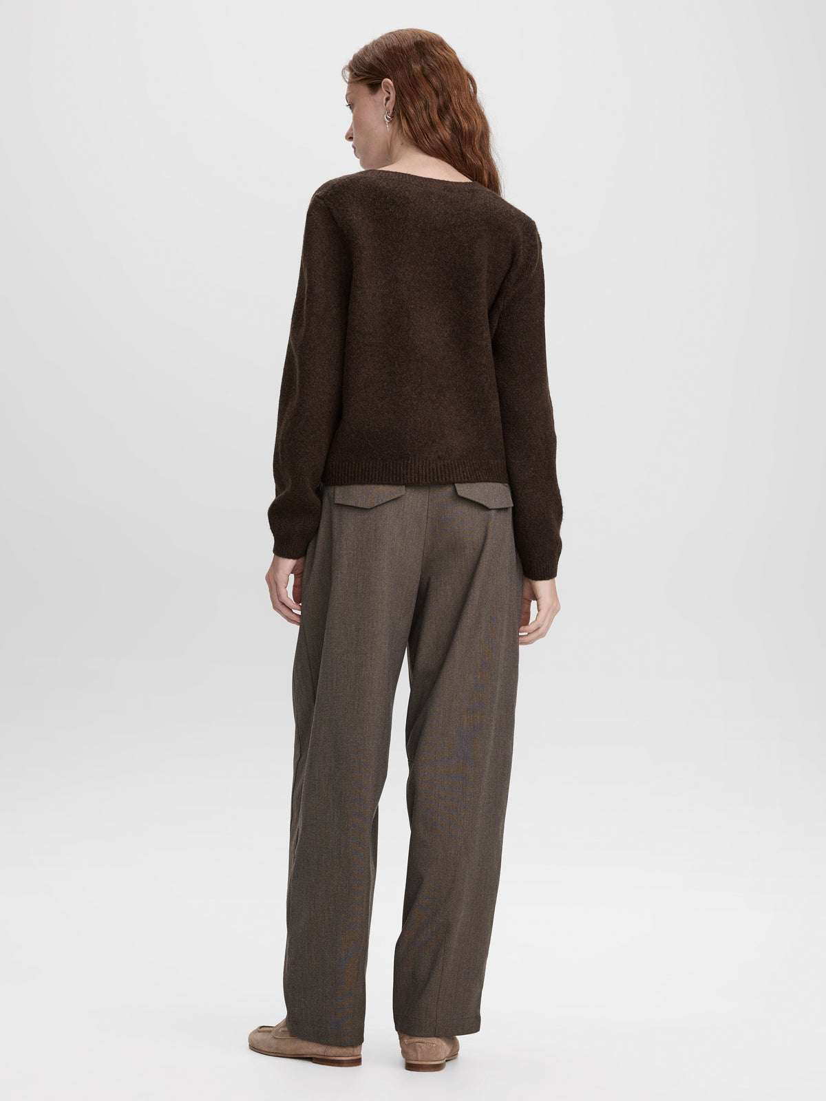 Crew-Neck Cardigan