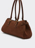 Bowler Satchel Bag with Lock Charm