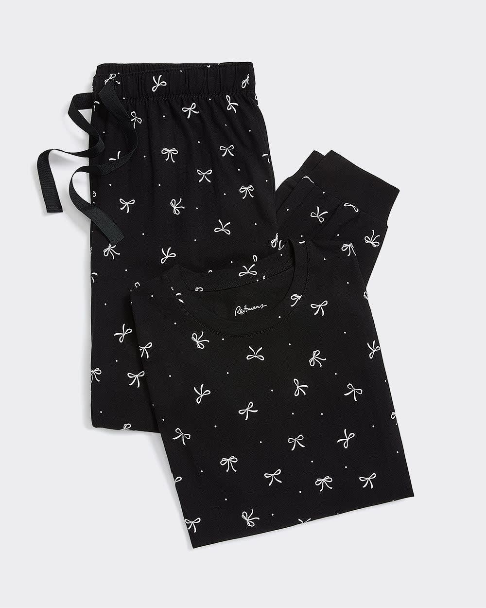 Long-Sleeve Top and Jogger Cotton Pyjama Set