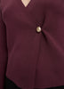 Long-Sleeve V-Neck Wrap Sweater