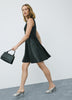 Faux Leather Mini Dress