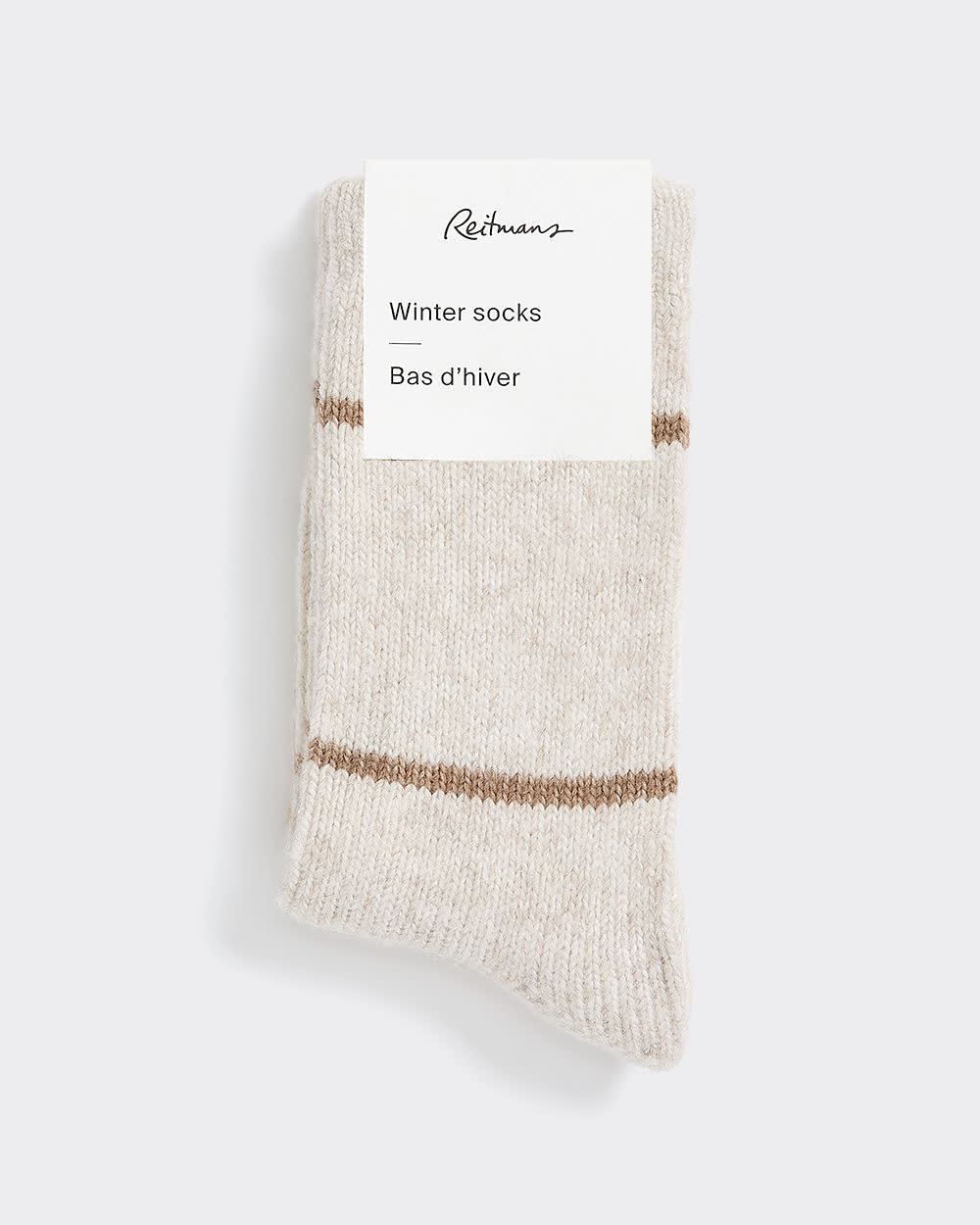 Winter Socks with Stripes