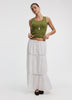 Pull-On Tiered Maxi Skirt