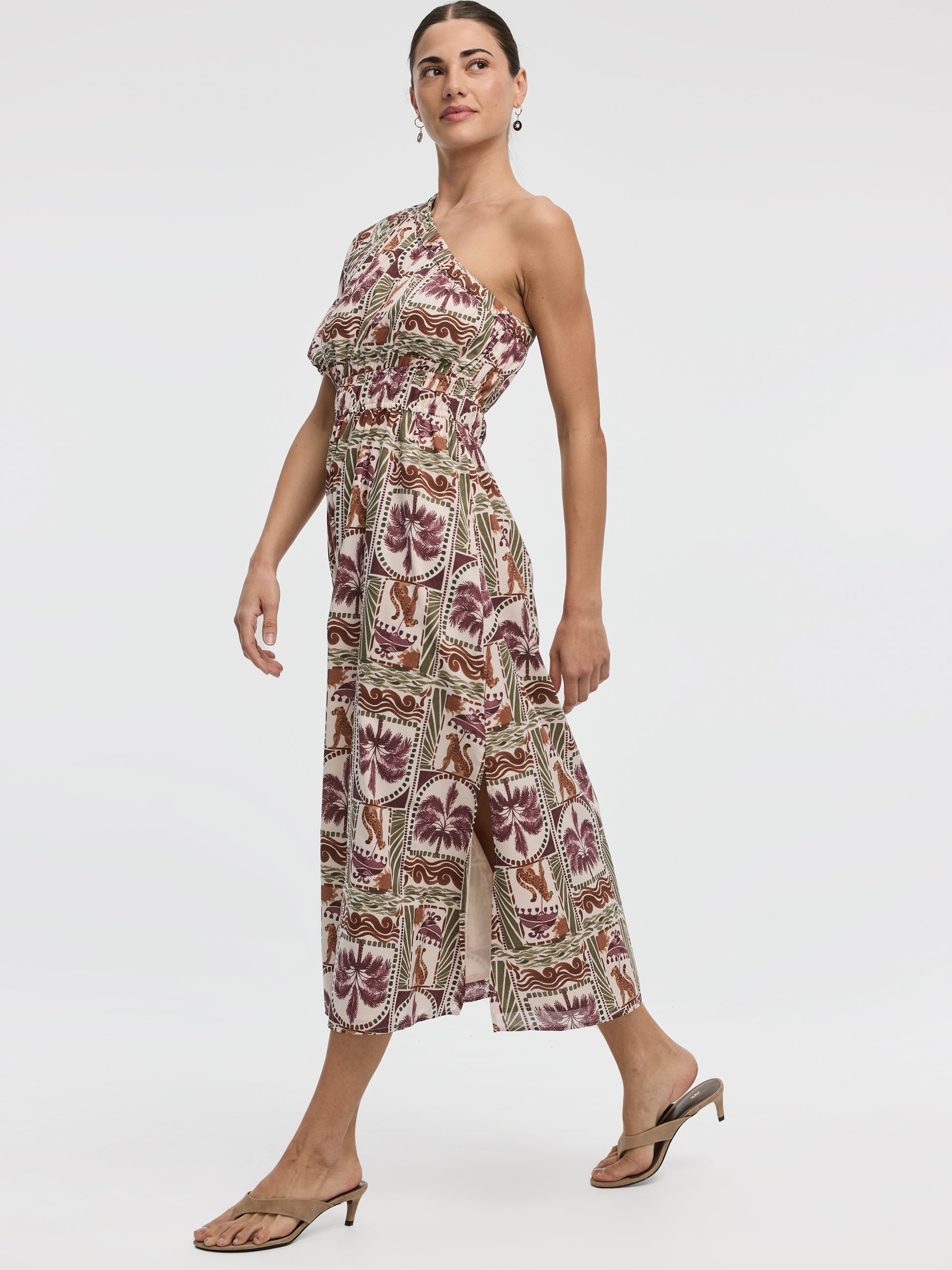 One-Shoulder Maxi Dress