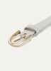 Skinny Faux Leather Belt