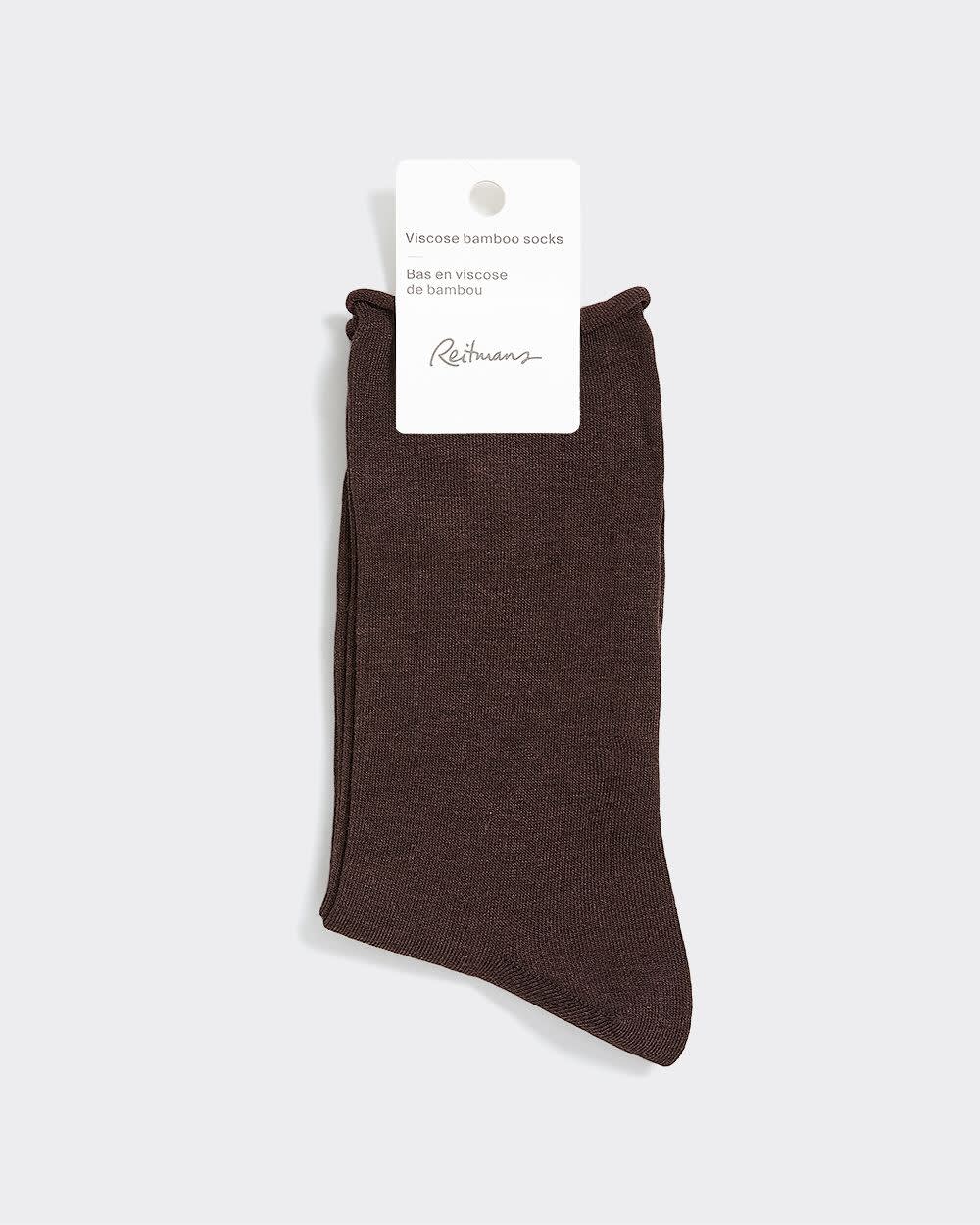 Heather Bamboo Viscose Crew Socks