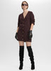 Button-Down Mini Sweater Dress – Viscose Blend