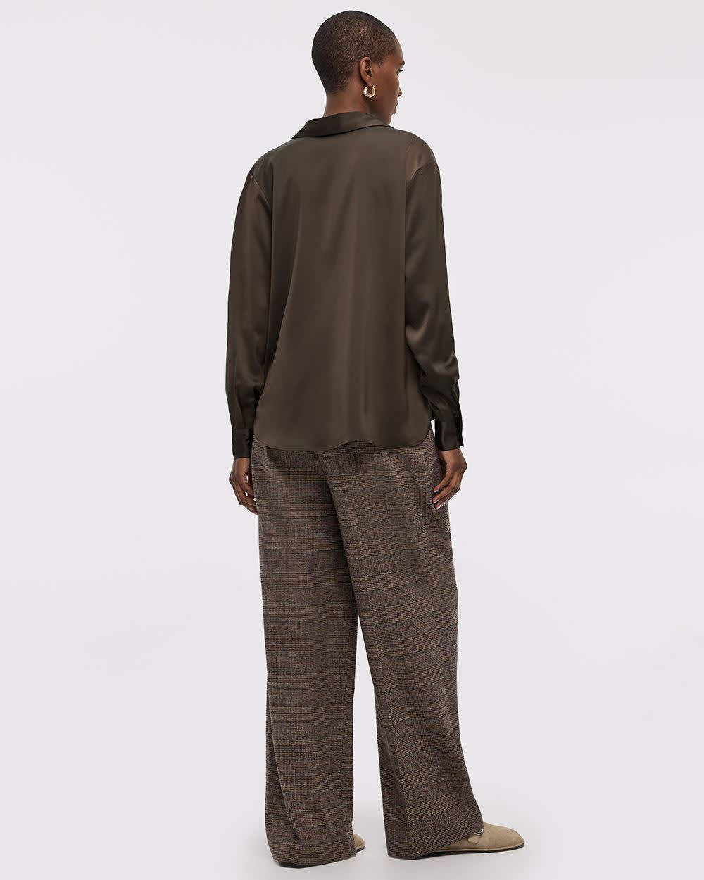 Satin Long-Sleeve Shirt