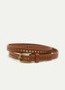 Skinny Faux Leather Belt