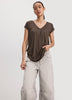 Extended-Sleeve V-Neck Tunic
