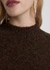 Long-Sleeve Mock-Neck Wool-Blend Sweater