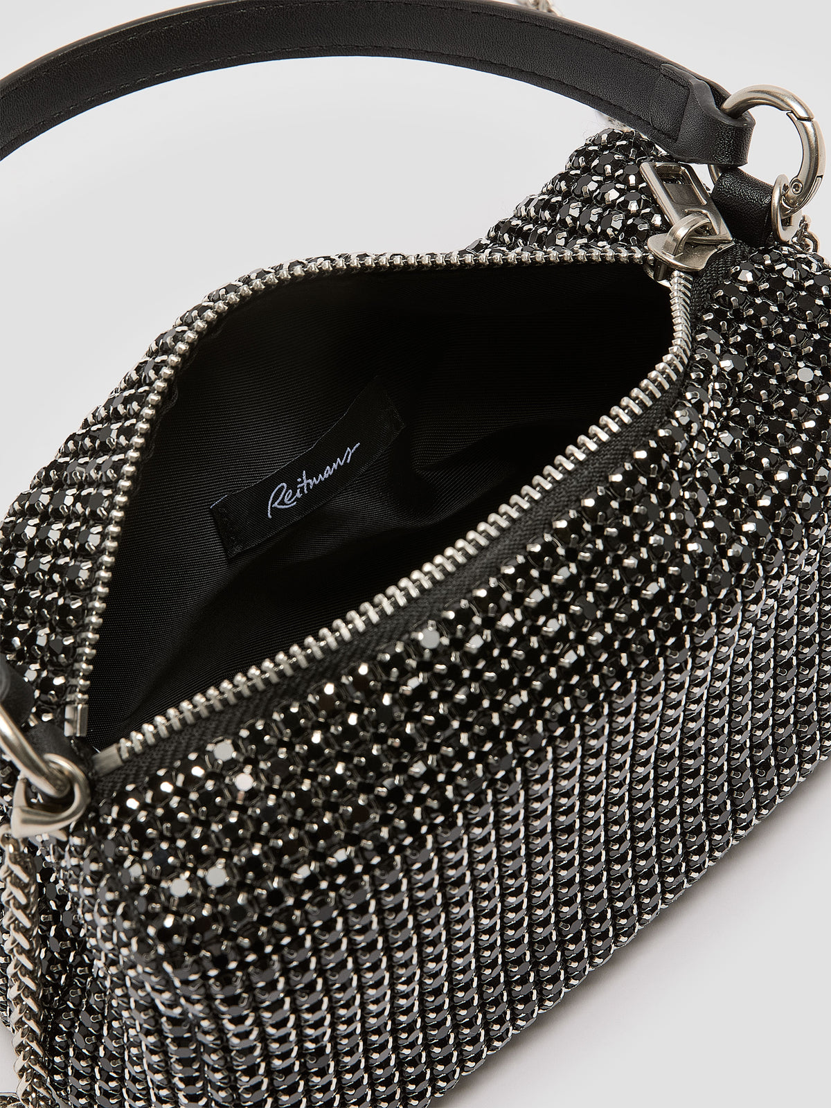 Small Handbag with Rhinestones