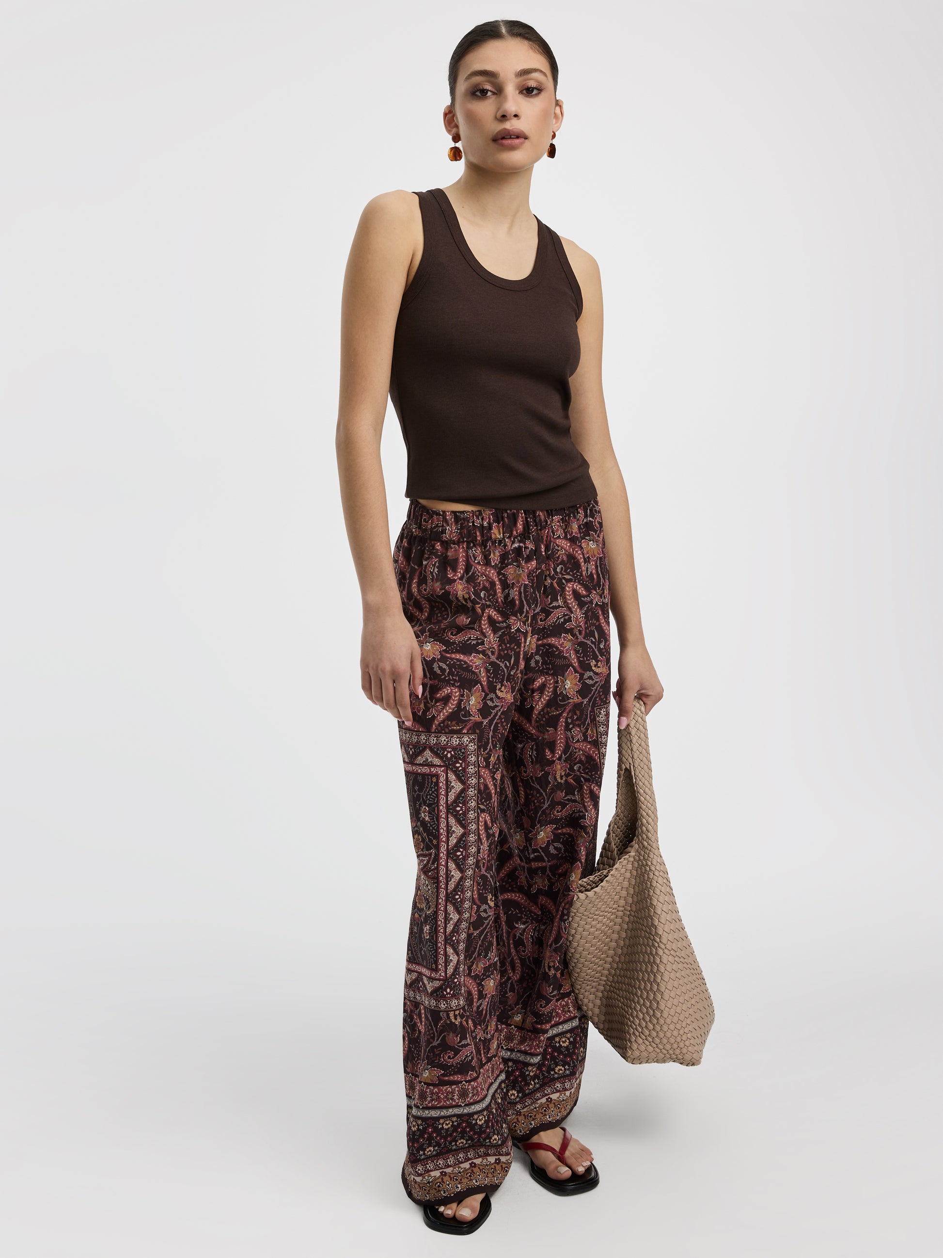 Scoop-Neck Ribbed Tank