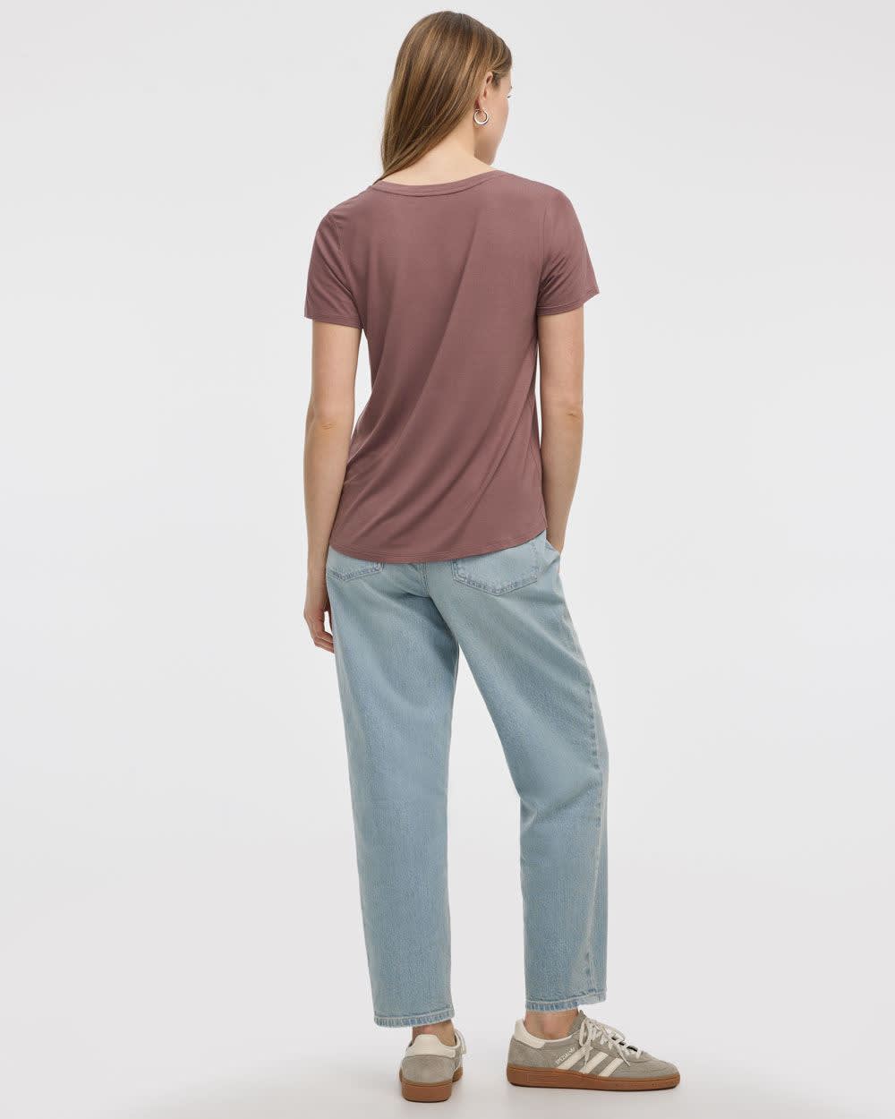 T-shirt à col V - R Essentiels