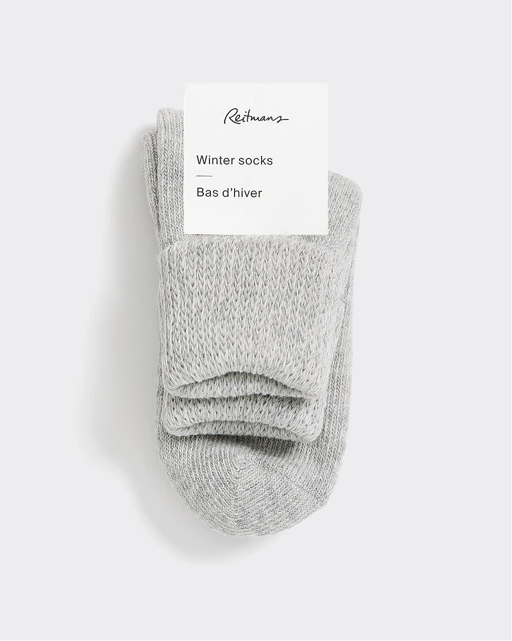 Bas d'hiver à revers