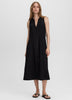 Sleeveless Midi Shirtdress