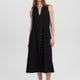 Sleeveless Midi Shirtdress