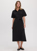 Short-Sleeve Midi Shirtdress