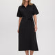 Short-Sleeve Midi Shirtdress