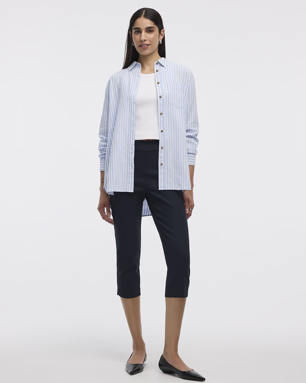 Slim-Leg High-Rise Capri Pants - The Iconic (R)