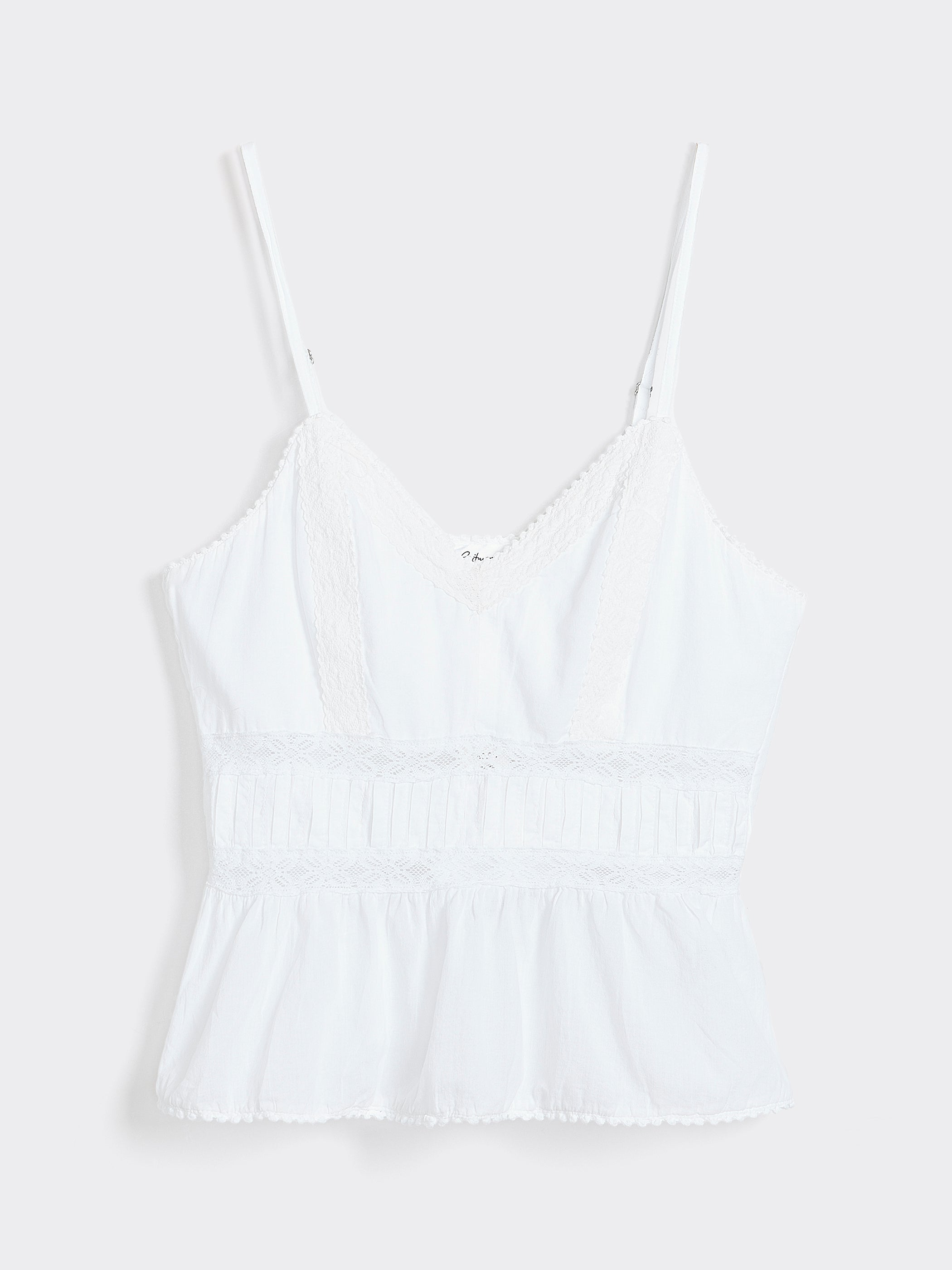 V-Neck Peplum Cami