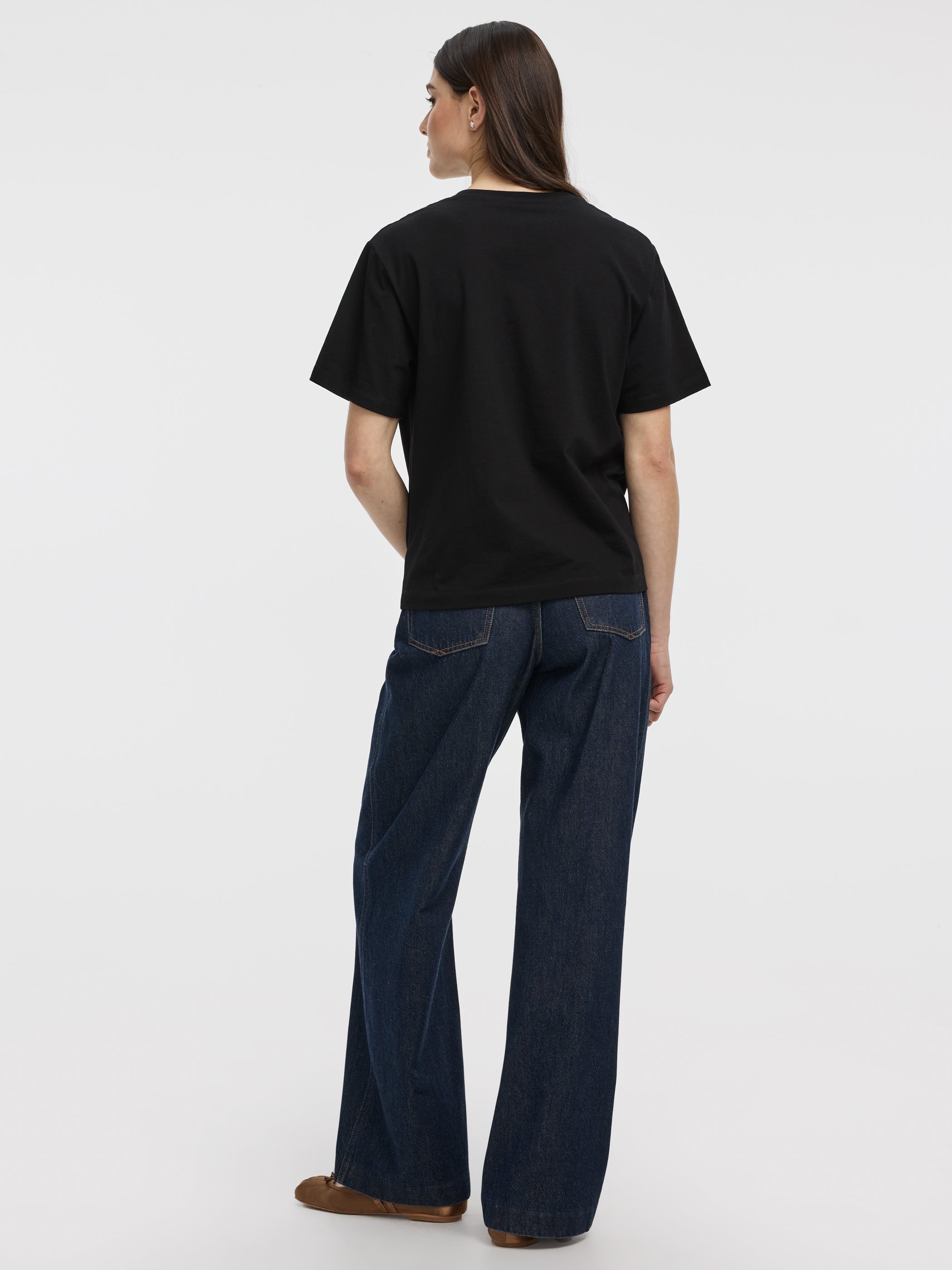 T-shirt à manches courtes et col rond 