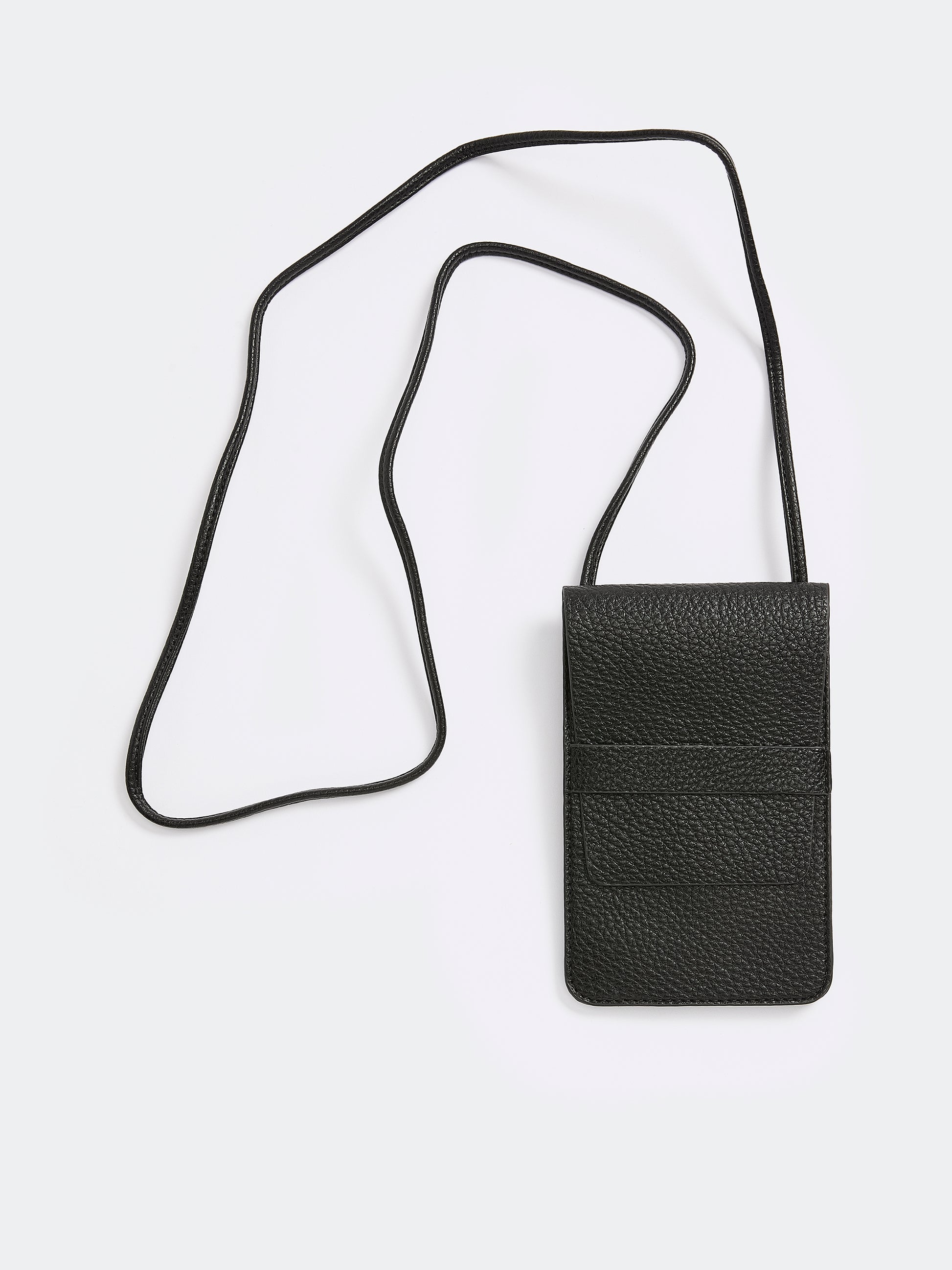 Faux-Leather Cross-Body Phone Bag