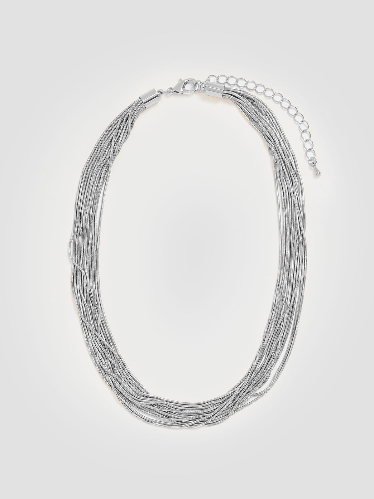 Short Necklace with Snake Chains