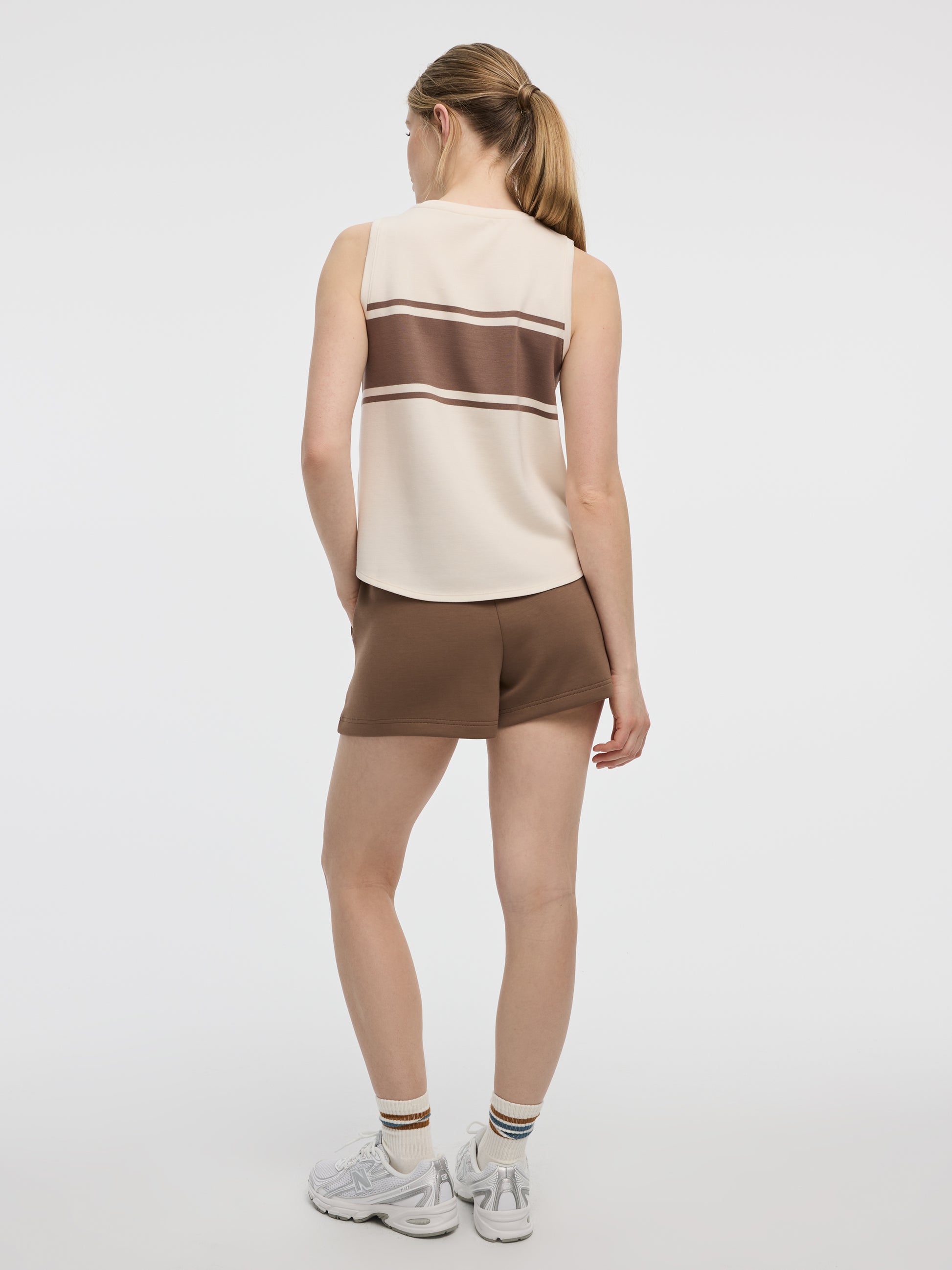 Striped Crew-Neck Tank - HYLUX - Hyba