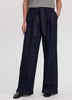 Wide-Leg High-Rise Jean with Sash