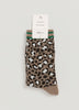 Crew Socks with Cheetah Print