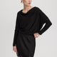 Long-Sleeve Cowl-Neck Loose Sweater
