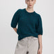 Elbow-Sleeve Crew-Neck Sweater